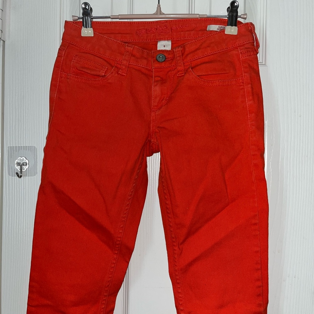 Arizona denim scarlet Red Skinny Jeans - Picture 2 of 5